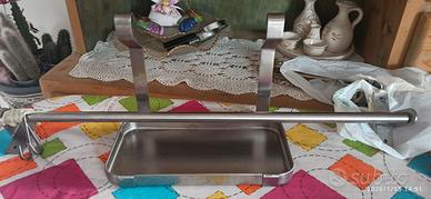 MENSOLA UTENSILI E BARRA PARETE CUCINA