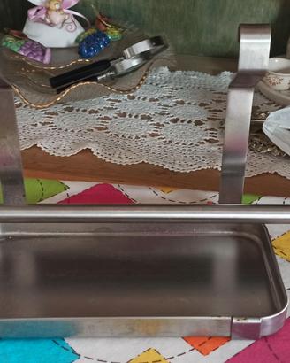 MENSOLA UTENSILI E BARRA PARETE CUCINA