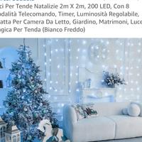 Luci di Natale per tende