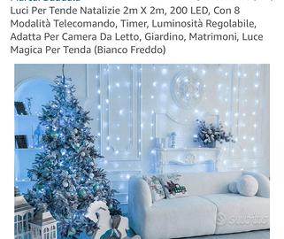 Luci di Natale per tende
