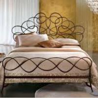 Letto in ferro battuto marca "Ciacci"