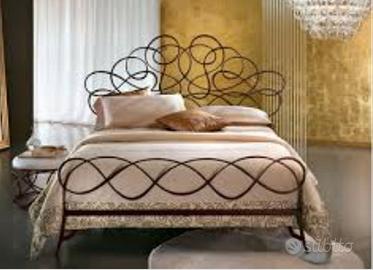 Letto in ferro battuto marca "Ciacci"