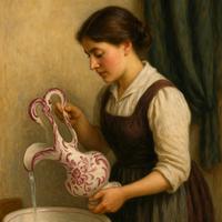 Antico versatoio liberty primo ‘900 ceramica