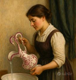 Antico versatoio liberty primo ‘900 ceramica