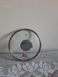 Coperchio in vetro diam 20 cm Accademia Mugnano -