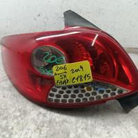 STOP FANALE POSTERIORE SINISTRO PEUGEOT 206 2Â° Se