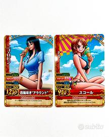 Bikini C250-W R Nami Holo Rare & C254-W N Robin