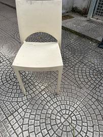 Lotto sedie in plastica