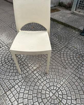 Lotto sedie in plastica