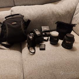Nikon d 5100 + obiettivi e accessori vari
