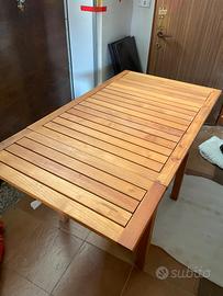 Tavolo in legno massello allungabile come nuovo