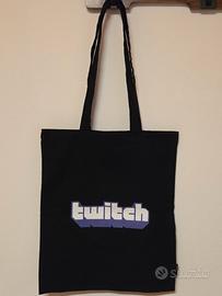 🖤  Tote bag Twitch originale nuova con logo