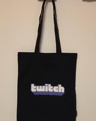 🖤  Tote bag Twitch originale nuova con logo