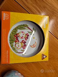 piatti e posate in plastica per bambini