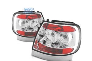 FANALI AUDI A4 B5 94-99 FONDO CROMATO ROSSO
