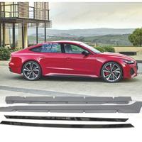 PROFILI LATERALI PER AUDI A7 18- LOOK RS7 IN ABS