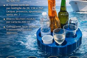 Porta bicchieri, bottiglie, brocca 