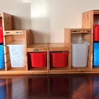 Mobile con contenitori per giocattoli ikea