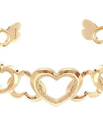 NUOVO Braccialetto Bracciale Cuori dorato STROILI