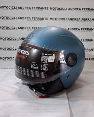 CASCO JET BREZZA METALLIC ACERBIS DARK BLUE