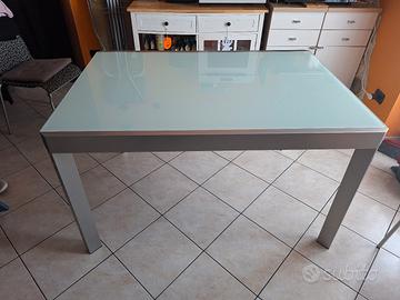 Tavolo Calligaris vetro temperato 130x90 allungabi