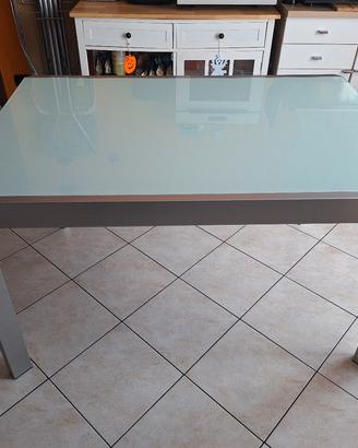 Tavolo Calligaris vetro temperato 130x90 allungabi