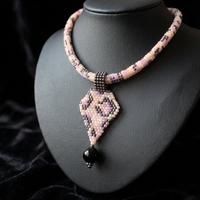 Collana Maculata etnica boho vintage artigianale