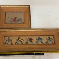 Antichi ricami su cornice anni 50