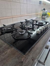 piano cottura candy vetro temprato 