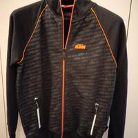 felpa KTM primaverile taglia S nera/arancio