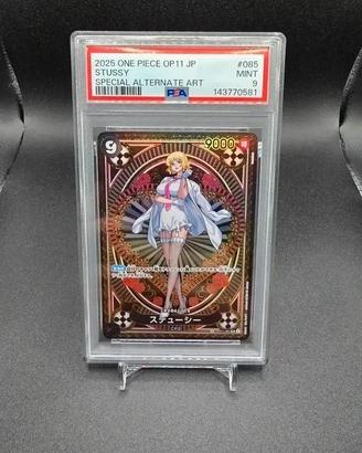 PSA 9 Stussy OP07-085 One Piece Jap
