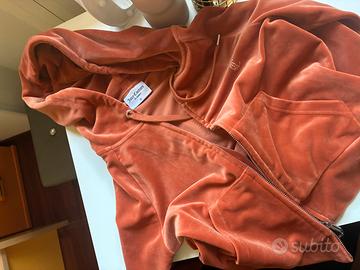 Juicy couture felpa con cappuccio in ciniglia