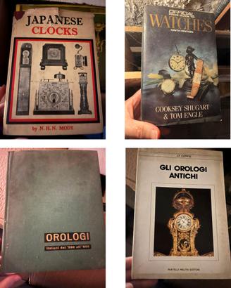 Lotto 4 libri sugli orologi antichi da collezione