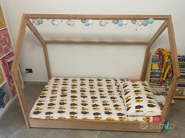 Letto montessoriano capanna + materasso