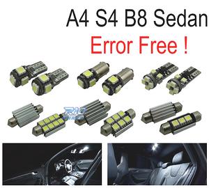 KIT 13 LAMPADE LED INTERNE PER AUDI A4 B8 S4