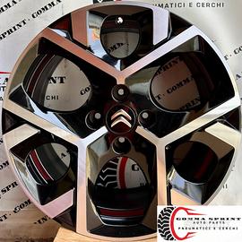 4 CERCHI IN LEGA ORIGINALI RAGGIO 17 CITROEN C3 C4