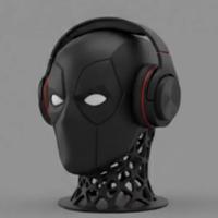 Head 3D Deadpool Interamente Bianco Marvel DC