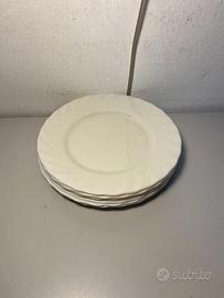 6 Piatti Piani Bormioli Ebro cm. 20 Arcopal Bianco