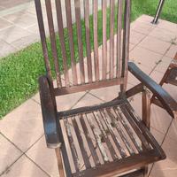 sedie in legno da giardino