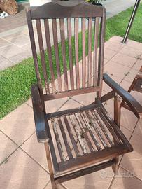 sedie in legno da giardino