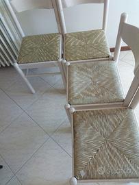 Sedie Thonet + 4 sedie con seduta di paglia