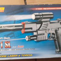 pistola giocattolo con puntatore laser