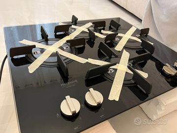 piano cottura in vetro nuovo
