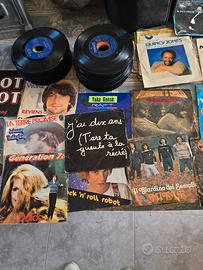 vinili musicali in blocco