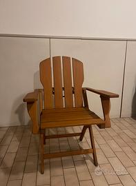 Sedie pieghevoli in legno