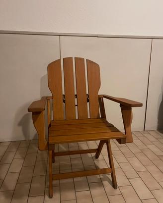 Sedie pieghevoli in legno