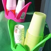 2 Portabicchieri - Plastica colorata rigida  Nuovi