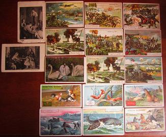 Cartoncini Pubblicitari antichi-17 pezzi anni 1914