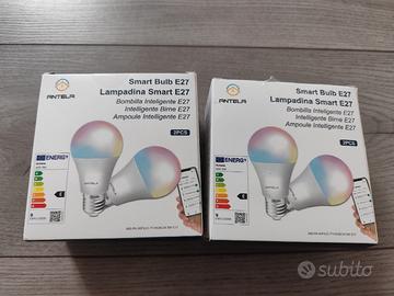 4 Lampadine RGB Smart nuove Wifi Google/Alexa