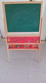 Lavagna per bambini a doppia faccia con cavalletto